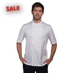 ADC Short Sleeve Chef Jacket with Sewn-on buttons