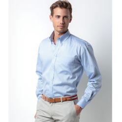 Kustom Kit Men's Oxford Long Sleeve Shirt