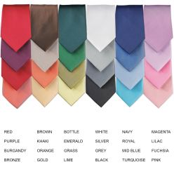 Premier Coloured Polyester Clip-On Ties