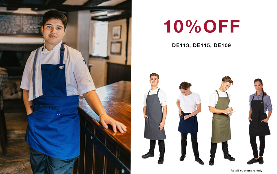 10% discount on le chef aprons