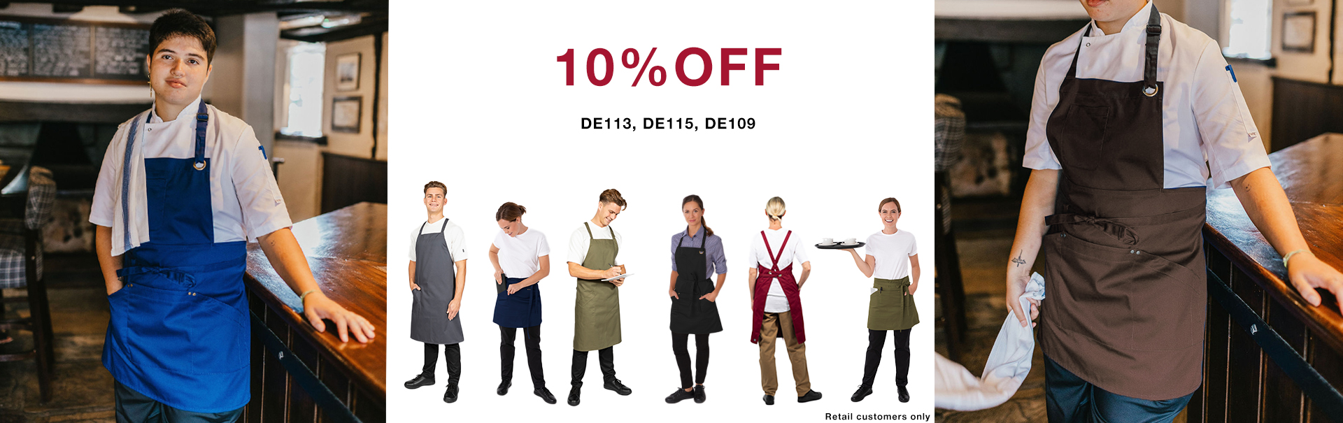 10% off le chef aprons